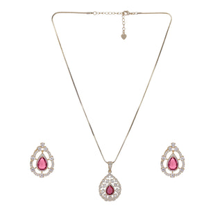 22k Gold Plated Ridhi Taruni Pendant Set