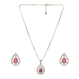 22k Gold Plated Ridhi Taruni Pendant Set