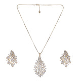 22k Gold Plated Ridhi Mayura Pendant Set