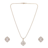 22k Gold Plated Ridhi Ardhachandra Pendant Set