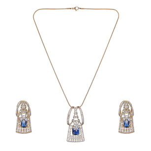 22k Gold Plated Ridhi Arka Pendant Set