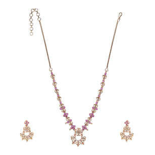 22k Gold Plated Kanaka Tiya Necklace Set