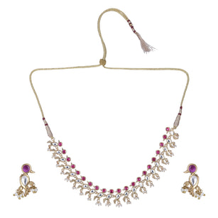 22k Gold Plated Kanaka Mehal Necklace Set