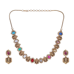 22k Gold Plated Kanaka Prisha Necklace Set