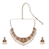 22k Gold Plated Kanaka Saanvi Necklace Set