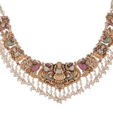 22k Gold Plated Kanaka Saanvi Necklace Set