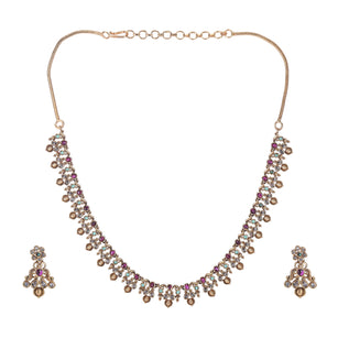 22k Gold Plated Kanaka Jivika Necklace Set
