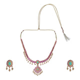 22k Gold Plated Kanaka Ravina Necklace Set