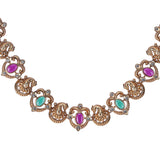 22k Gold Plated Kanaka Sharvya Necklace Set