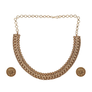 22k Gold Plated Kanaka Samira Necklace Set