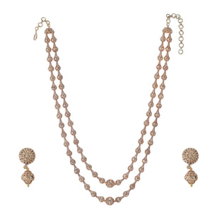 22k Gold Plated Kanaka Laksha Necklace Set