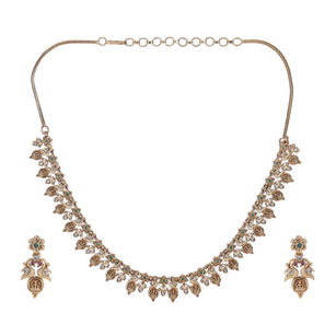 22k Gold Plated Kanaka Dhriti Necklace Set