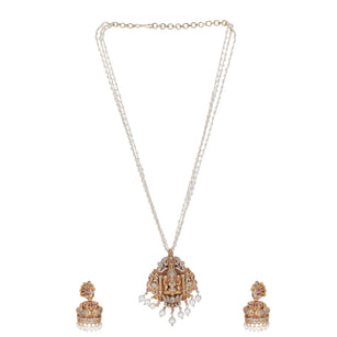22k Gold Plated Kanaka Ishani Necklace Set