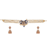 GULUBAND Zhanvi kundan choker set