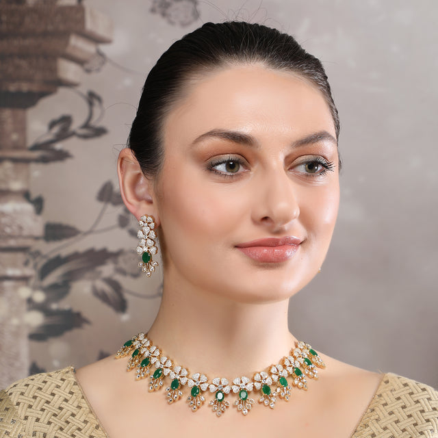 Ekiya 22k Gold Plated Necklace Set