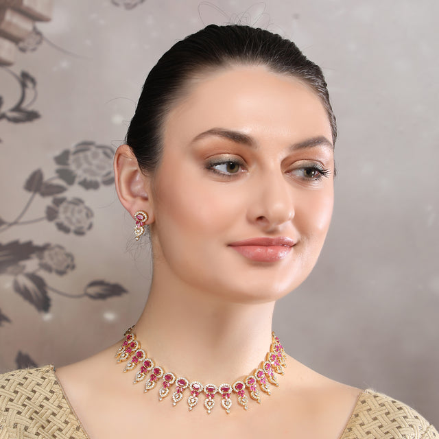 Garima 22k Gold Plated  Necklace Set