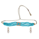 GULUBAND Zulekha ZIRCON  choker set