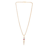 Noor 22 K Gold Plated Pan Necklace