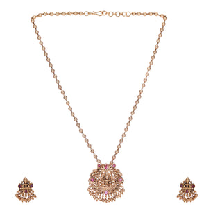 22k Gold Plated Kanaka Brinda Necklace Set