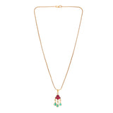 Noor 22 K Gold Plated komal Kundan Necklace