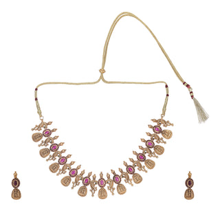 22k Gold Plated Kanaka Harita Necklace Set