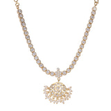 22k Gold Plated Kanaka Myra Necklace Set