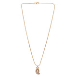 Noor 22 K Gold Plated Zircon Necklace