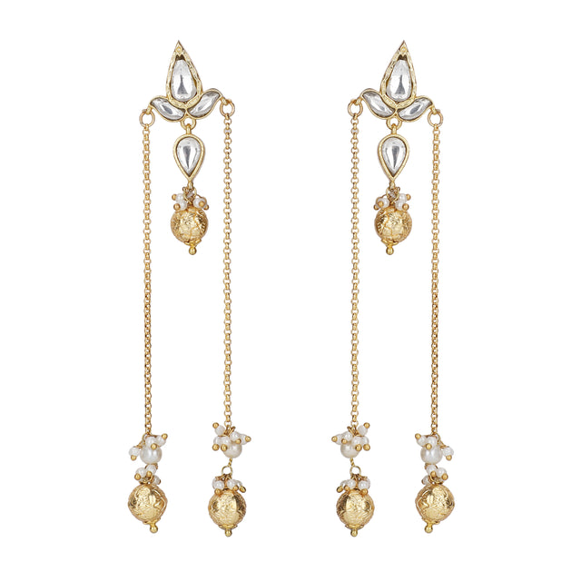 22k Gold Plated Kaani Svara Earring