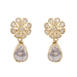 Gemstone Darsha 22k Gold Plated Necklace Set