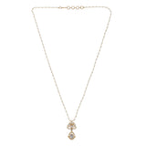 Gemstone Hamsika 22k Gold Plated Pendant Set
