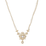 Gemstone Harisha navya 22k Gold Plated Pendant Set