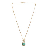 Gemstone Dayanita 22k Gold Plated Pendant