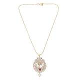 Gemstone navya 22k Gold Plated Pendant Set
