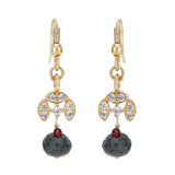 Gemstone Green Onyx 22k Gold Plated Pendant Set