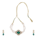 Gemstone Darshita 22k Gold Plated Choker Set