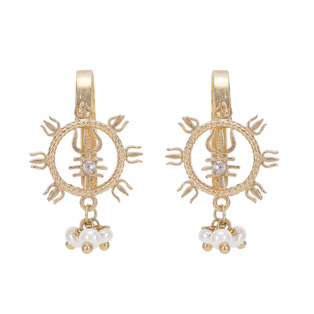22k Gold Plated Taru Chakra Earcuff