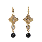 Gemstone Diti 22k Gold Plated Necklace Set