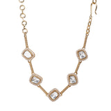 Gemstone Drishti 22k Gold Plated Choker Set