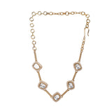 Gemstone Drishti 22k Gold Plated Choker Set