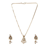 Gemstone Gargi 22k Gold Plated Pendant Set
