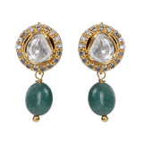 Gemstone Ganavi 22k Gold Plated Pendant Set