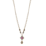 Gemstone  Devisha 22k Gold Plated Pendant Set