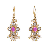 Gemstone  Devisha 22k Gold Plated Pendant Set
