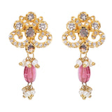 Gemstone Falguni 22k Gold Plated Pendant Set