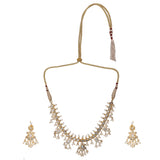 Gemstone Deepali 22k Gold Plated Necklace Set