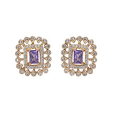 Gemstone Kanchana 22k Gold Plated Pendant Set