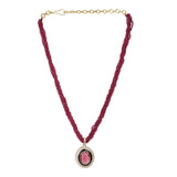 Gemstone Jaanvi 22k Gold Plated Pendant