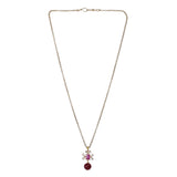 Gemstone Ichchha 22k Gold Plated Pendant