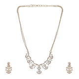 Gemstone Karishma 22k Gold Plated Pendant Set