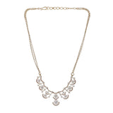 Gemstone Karishma 22k Gold Plated Pendant Set